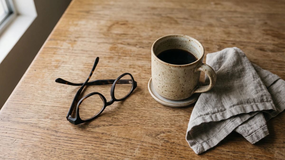 Reading glasses and a mug on a kitchen table, questions Las Vegas workers ask about Chapter 13 and wage garnishment