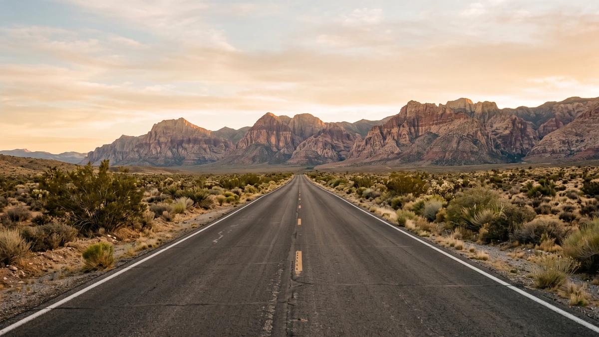 An open desert road outside Las Vegas, how long a bankruptcy stays on a credit report